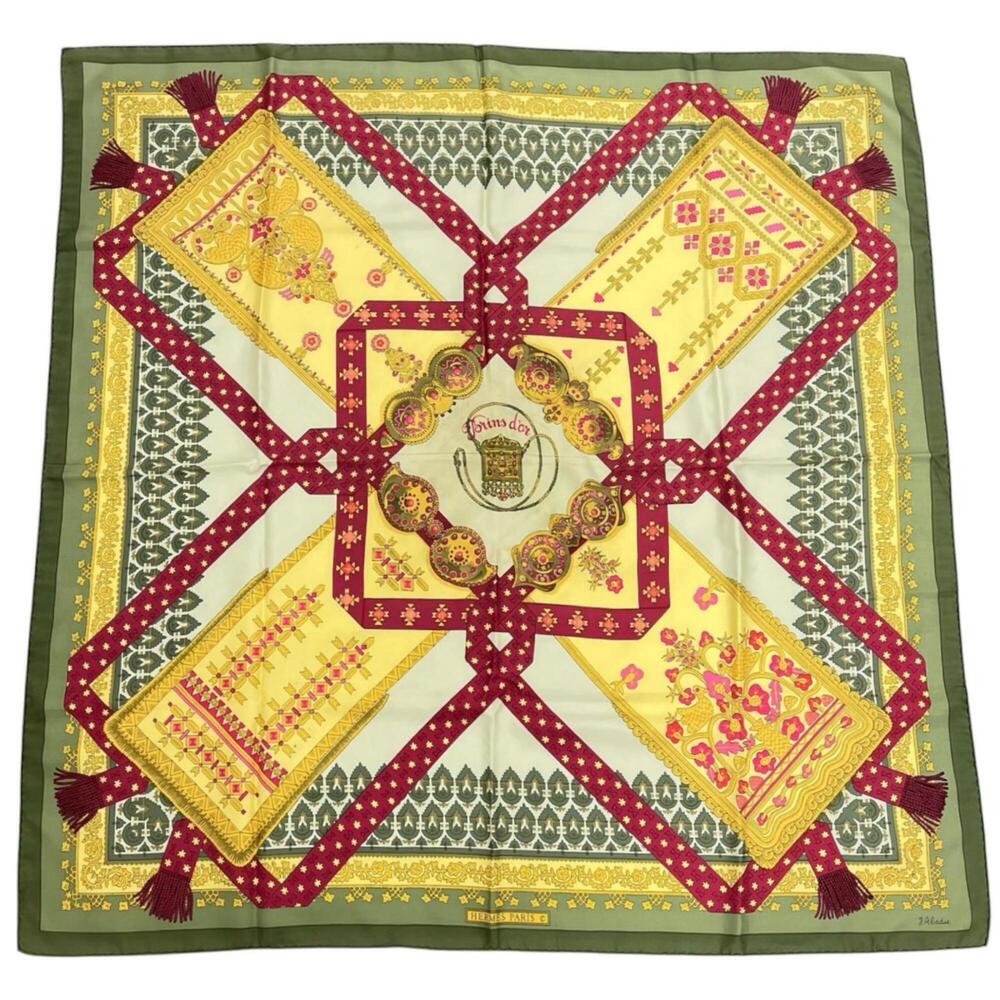HERMES Carre 90 Silk Scarf/Muffler, Multicolor, Women's